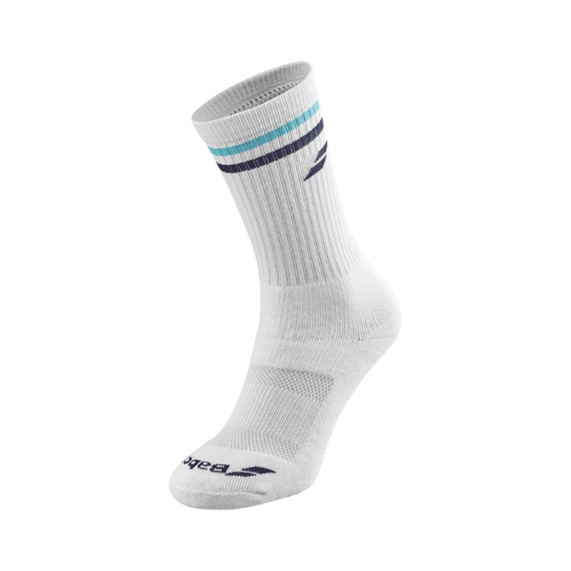 Calcetines Babolat Team Single Blanco/Azul 2025