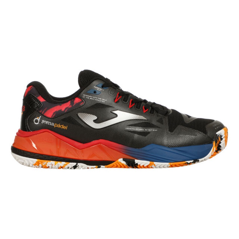 SPIN Padel Shoe Men – Black, Orange