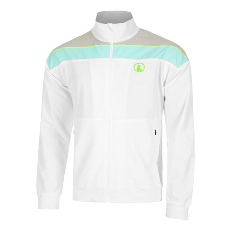 Wild Return Block Training Jacket Men – White, Multicoloured
