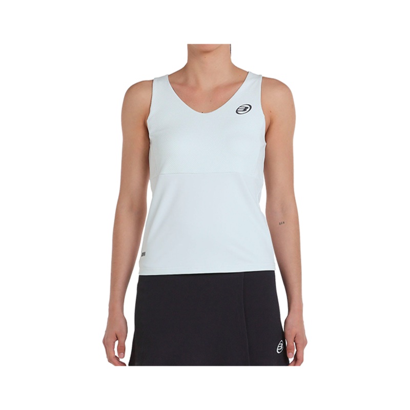 Camiseta Tirantes Bullpadel Porru  Blanco