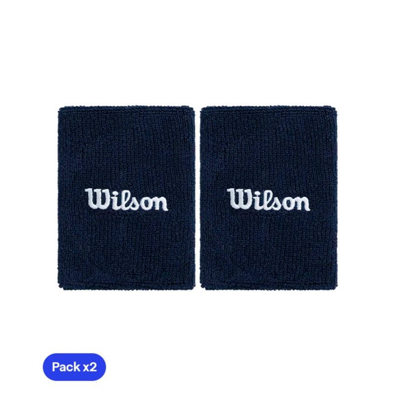Muequeras Largas Wilson Azul Marino 2025 (x2)