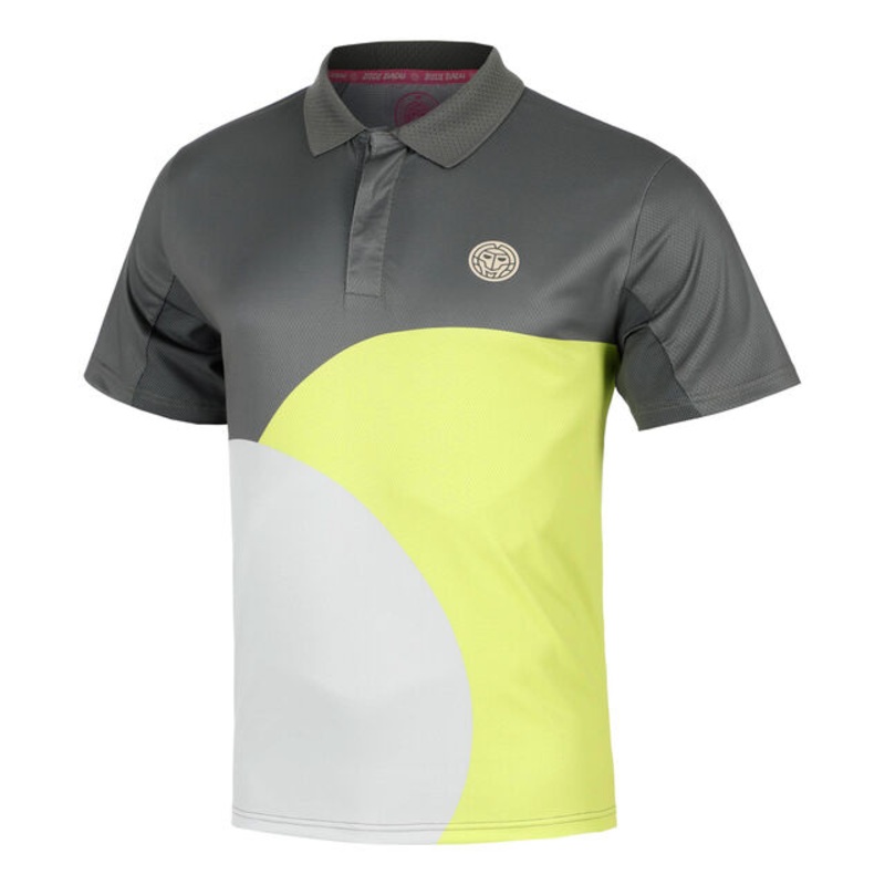 Bubble Polo Men – Grey, Lemon