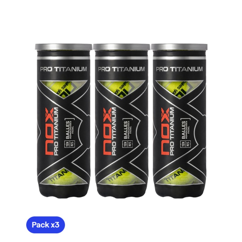 Pelotas NOX Pro Titanium (Pack x3)
