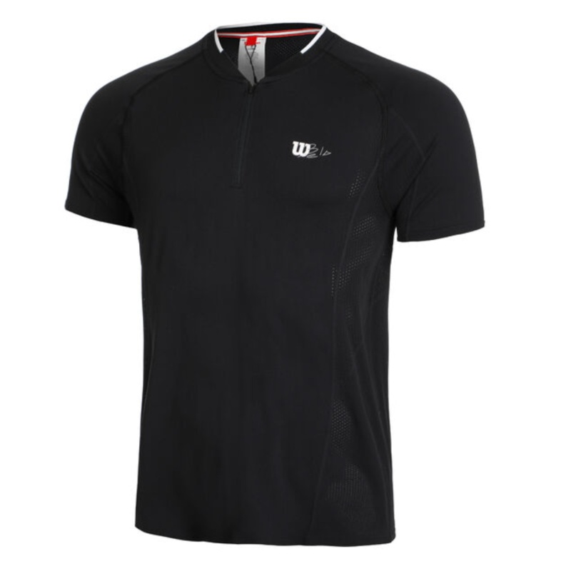 Wilson Series Seamless Henley Half-Zip 2.0 T-Shirt – Black