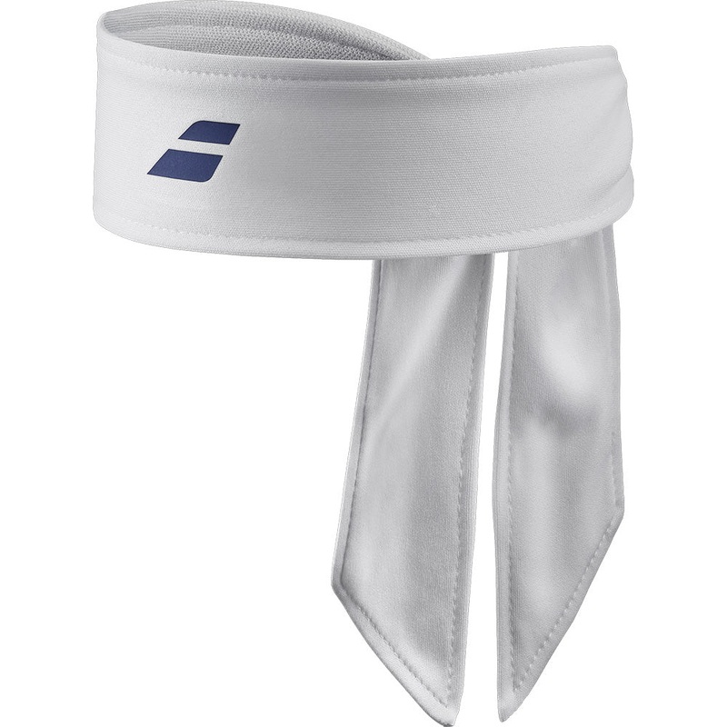 Babolat Tie Headband Unisex – White