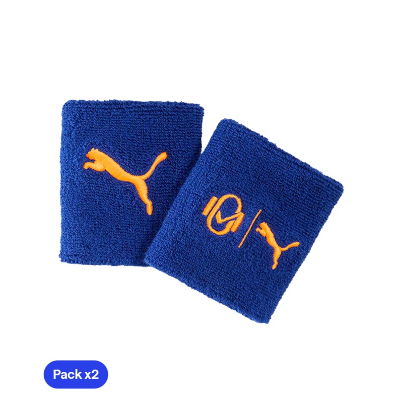 Muequeras Cortas Puma Azul Oscuro 2025 Momo Gonzlez (Pack x2)