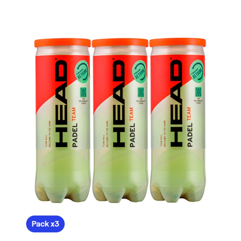 Pelotas HEAD Padel Team (Pack x3)