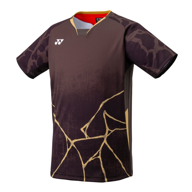 Yonex Team Japan Men Crew Neck Shirt 10730YX – Brown