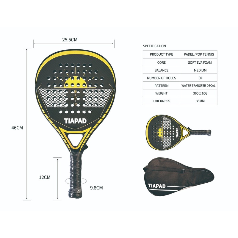 2024 New Arrivals Professional Factory Supplier Manufacturing Padel Tennis Racket Soft EVA Core 38mm Padel Tennis Racket Kevlar Fiber 3K Padel Racket