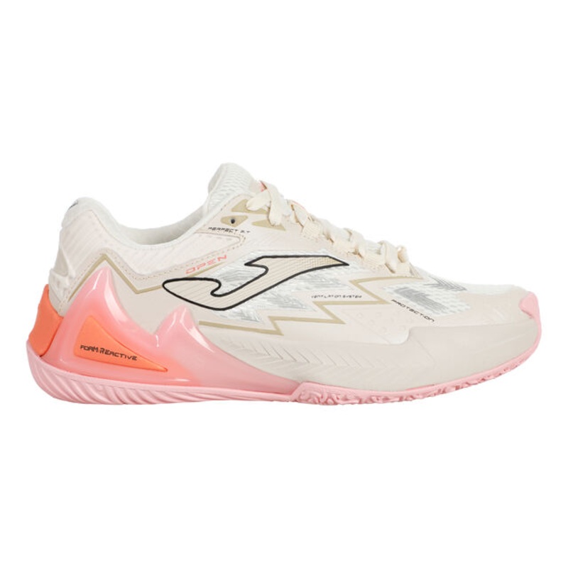 Open Padel Shoe Women – Cream, Pink