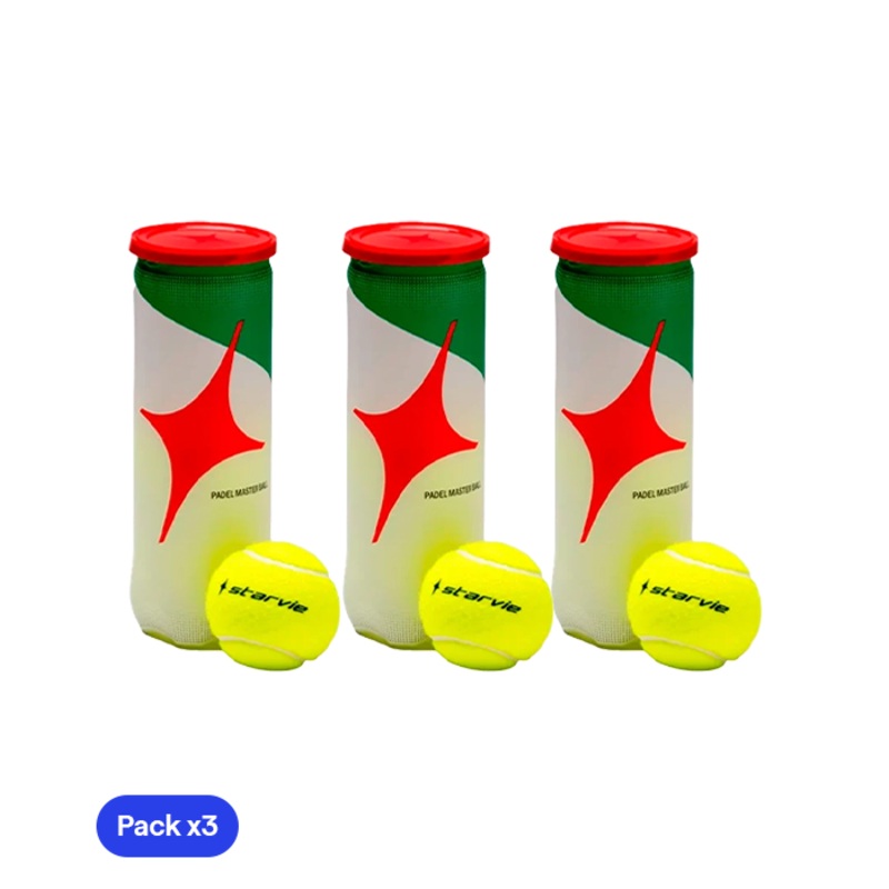 Pelotas Starvie Padel Master (Pack x3)