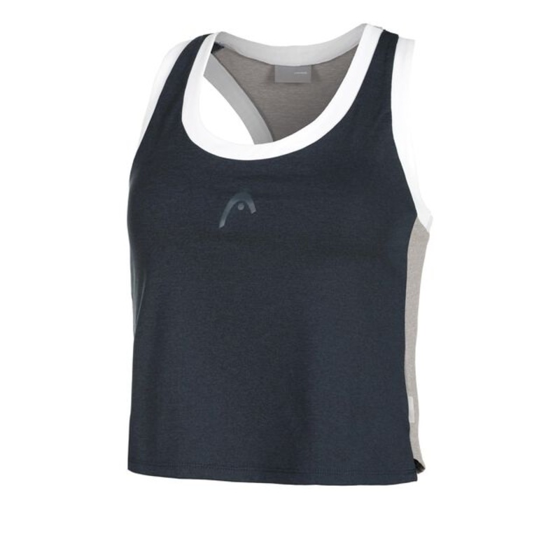 Play Crop Tank Top Women – Dark Blue, White
