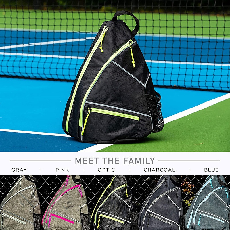 Waterproof Tennis Padel Carry Bag Sling Crossbody Pickleball Sport Racket Bag