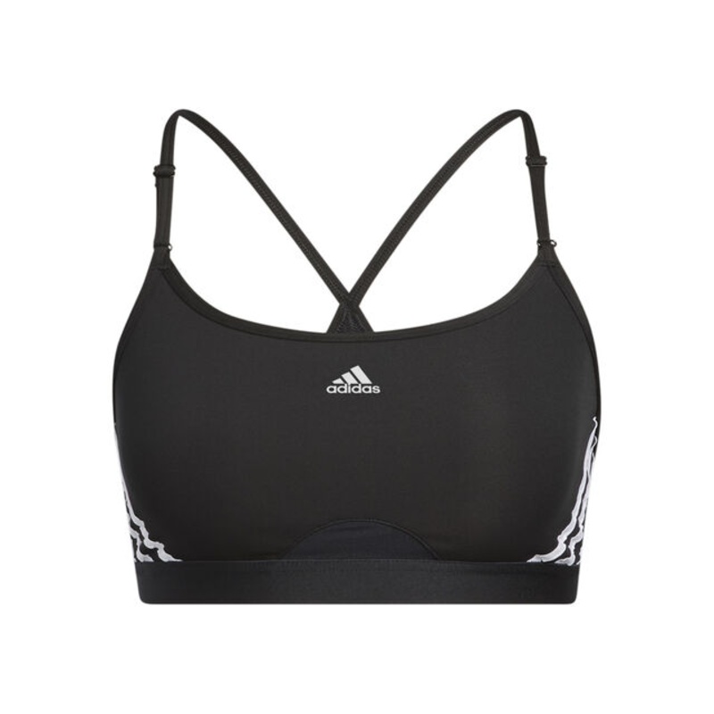 Aeroreact Low-Support 3 Stripes Sports Bras Women – Black