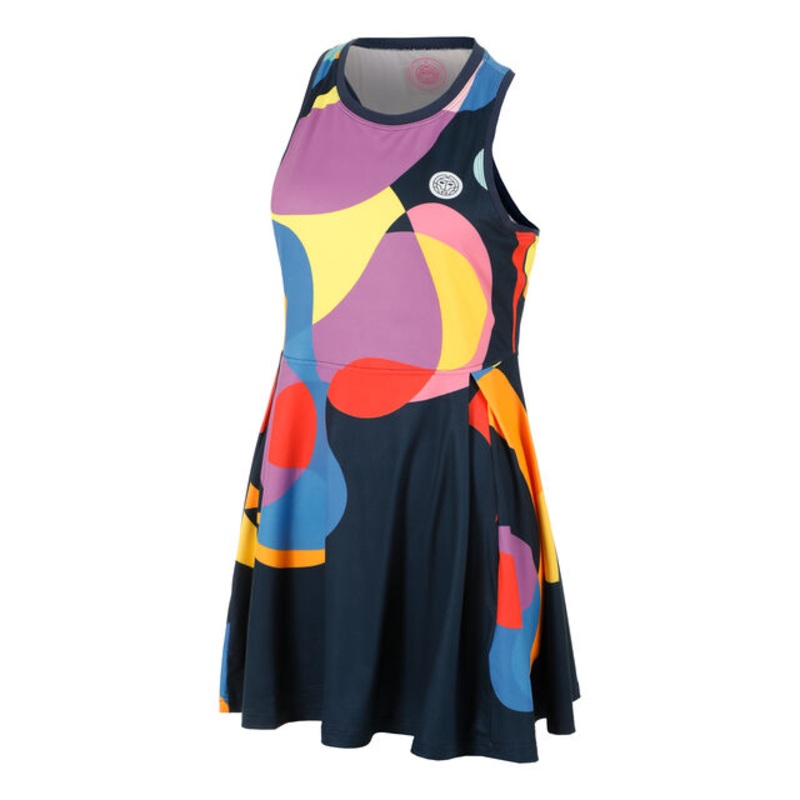 Twiggy Dress Women – Dark Blue, Multicoloured