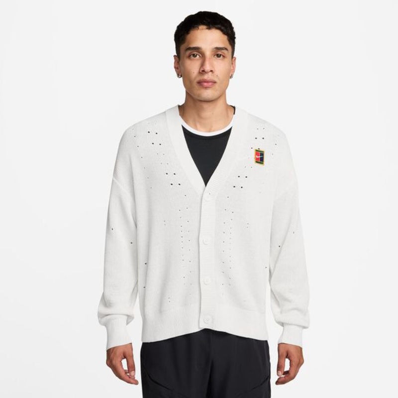 Court Slam Cardigan Men – White