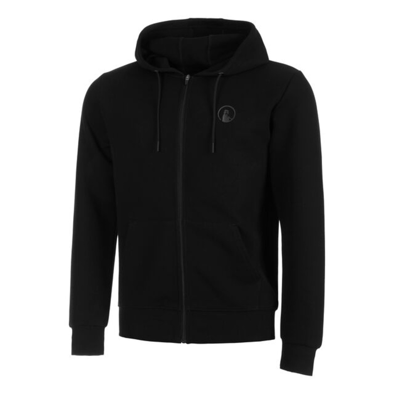 Tonal Core Zip Hoodie Men – Black