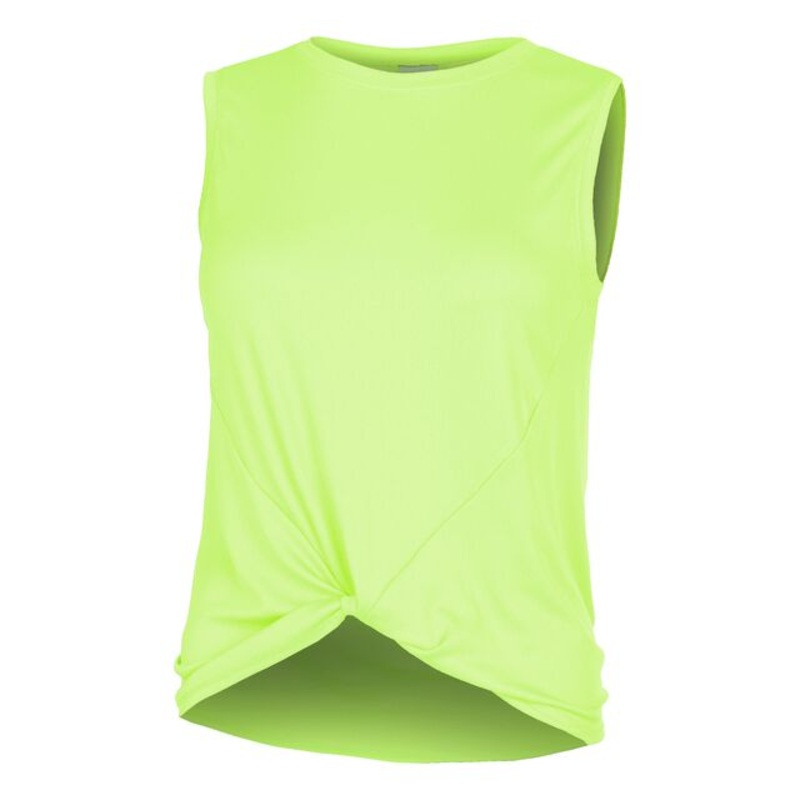 Twist Front Tank Top Women – Neon Green