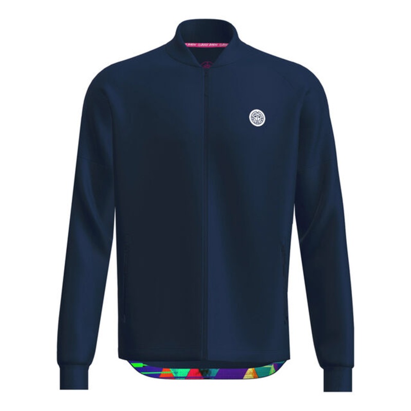 Kaleido Printed Training Jacket Men – Dark Blue