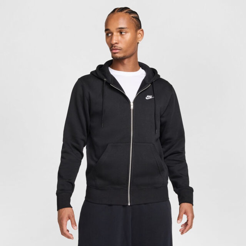 Club Bb Full-Zip Hoodie Men – Black
