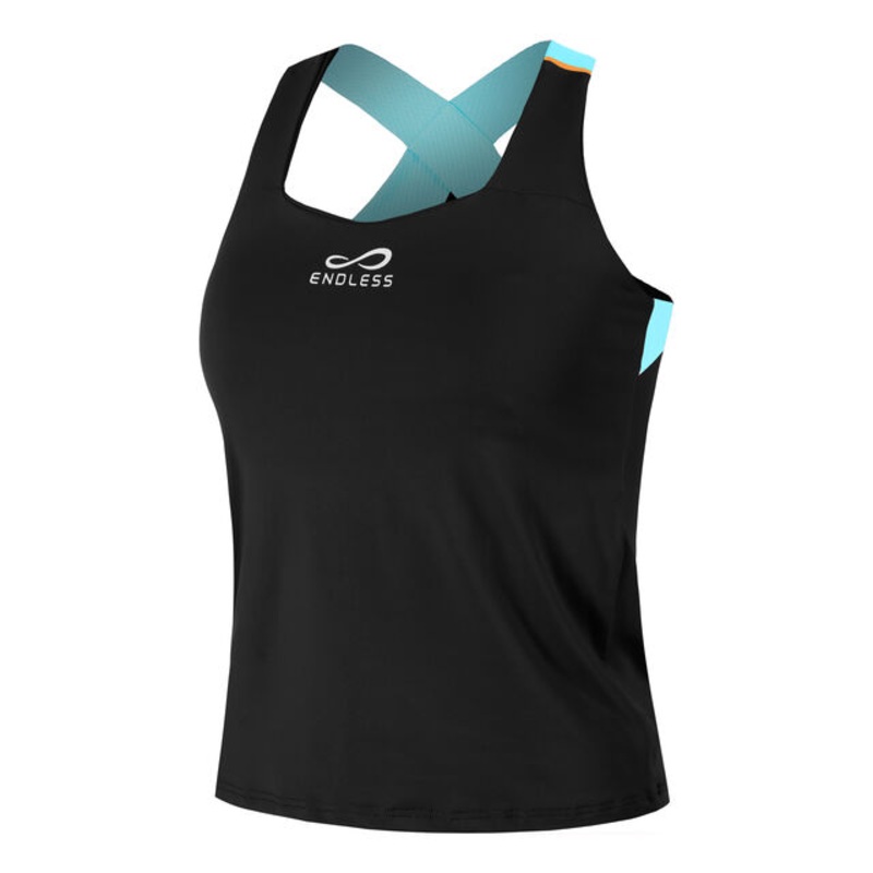 Cross Tank Top Women – Black, Blue