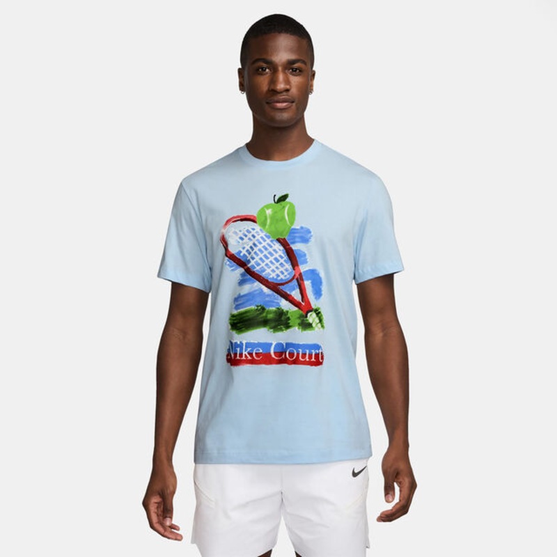 Court T-Shirt Men – Light Blue, Multicoloured