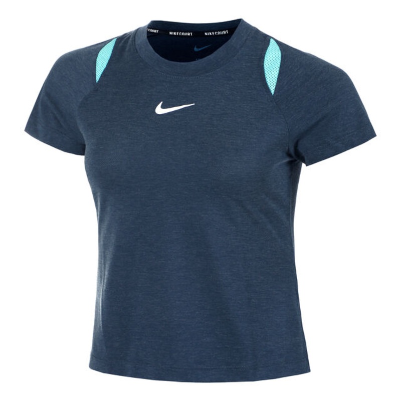 Dri-Fit Court Advantage T-Shirt Women – Dark Blue, Turquoise