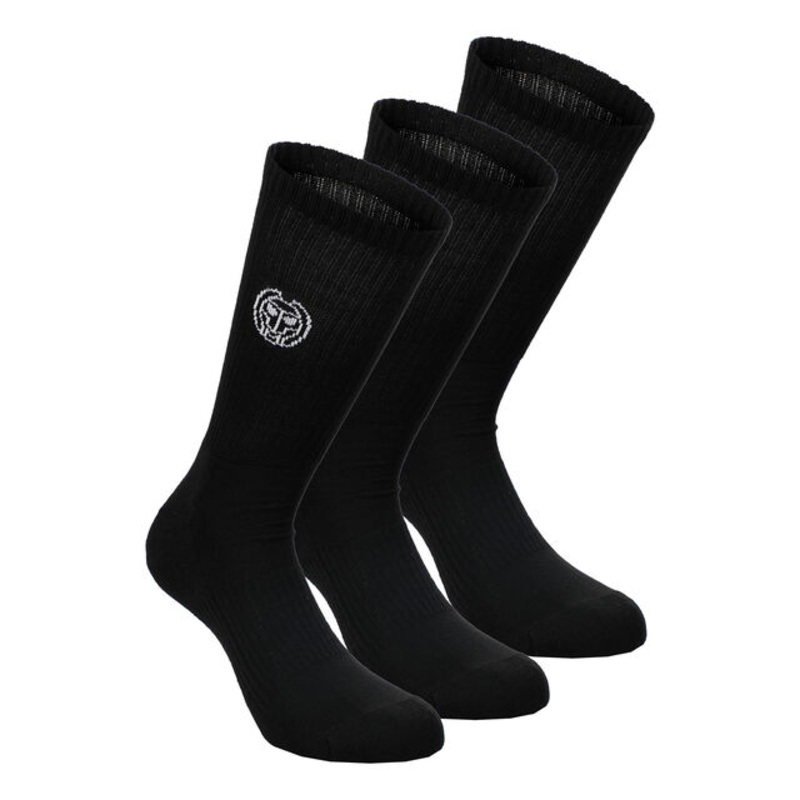 Don Carlito Crew Move Tennis Socks 3 Pack – Black, White