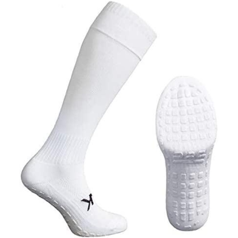 Atak Sports Shox Full Length Grip Socks-White