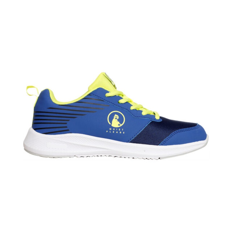 Courtstyler Lace Up All Court Shoe Kids – Blue, Yellow