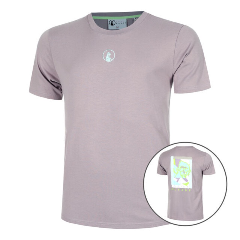 Mind Collage T-Shirt Men – Violet, Multicoloured