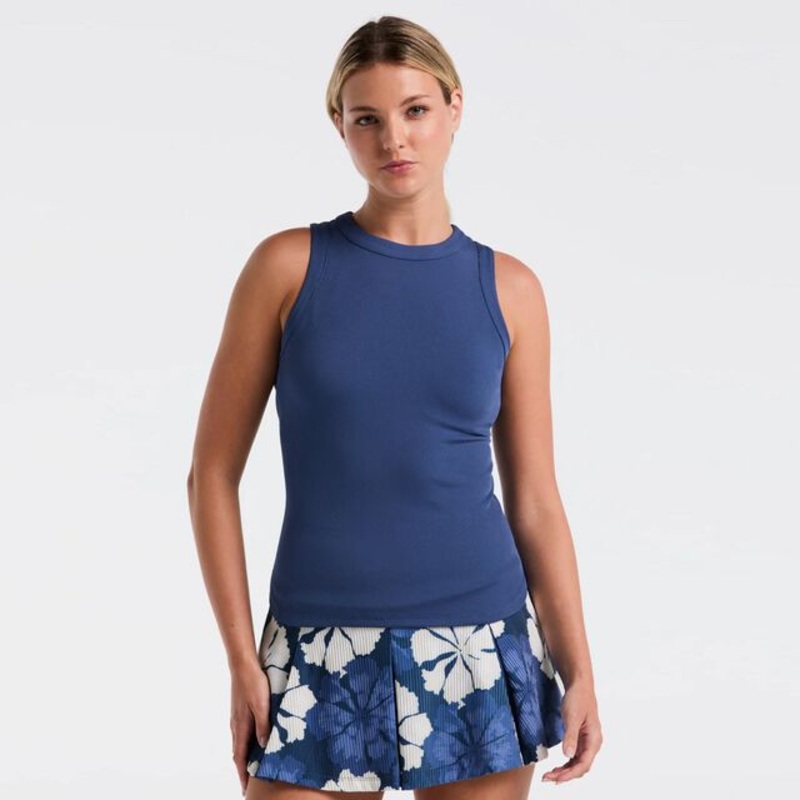 Rib Tank Top Women – Dark Blue