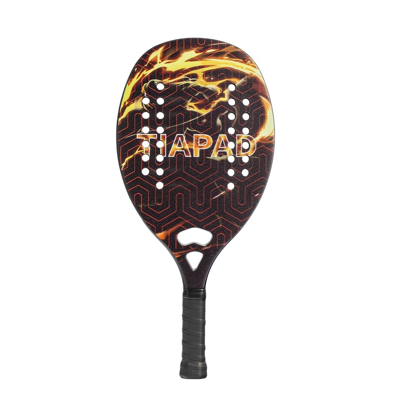 2023 New Design Custom Logo Professional Carbon Fiber Padel Beach Tennis Paddle Racket with Carry Cover Bag