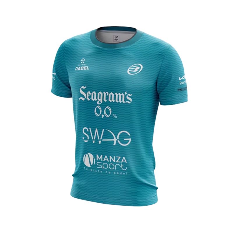 Camiseta Bullpadel Meira Paquito Navarro Turquesa 2025