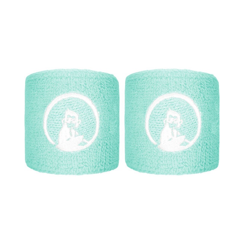 Short Wristband 2 Pack Unisex – turquoise, white