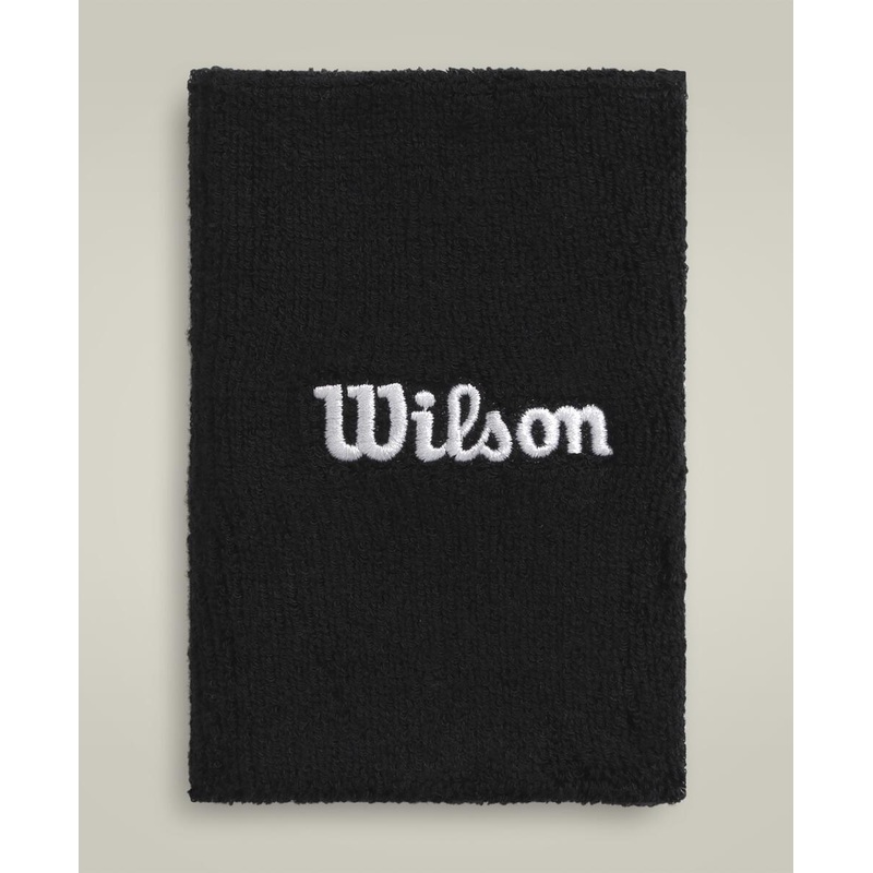 Wilson Wide Terry Wristbands Unisex – Black