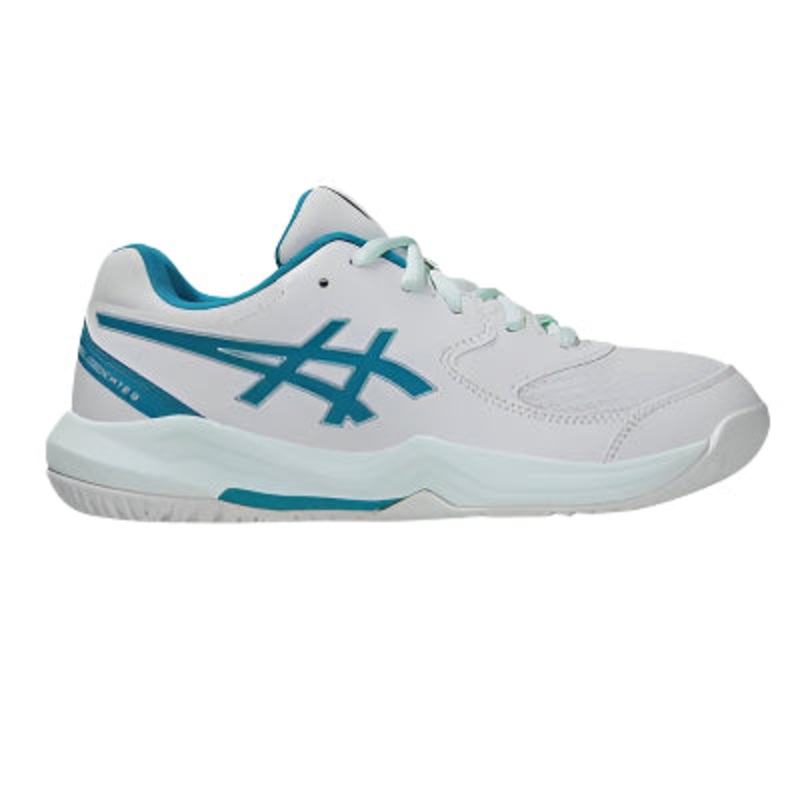 Asics Gel Dedicate 8 GS Tennis Shoes – White/Teal Blue