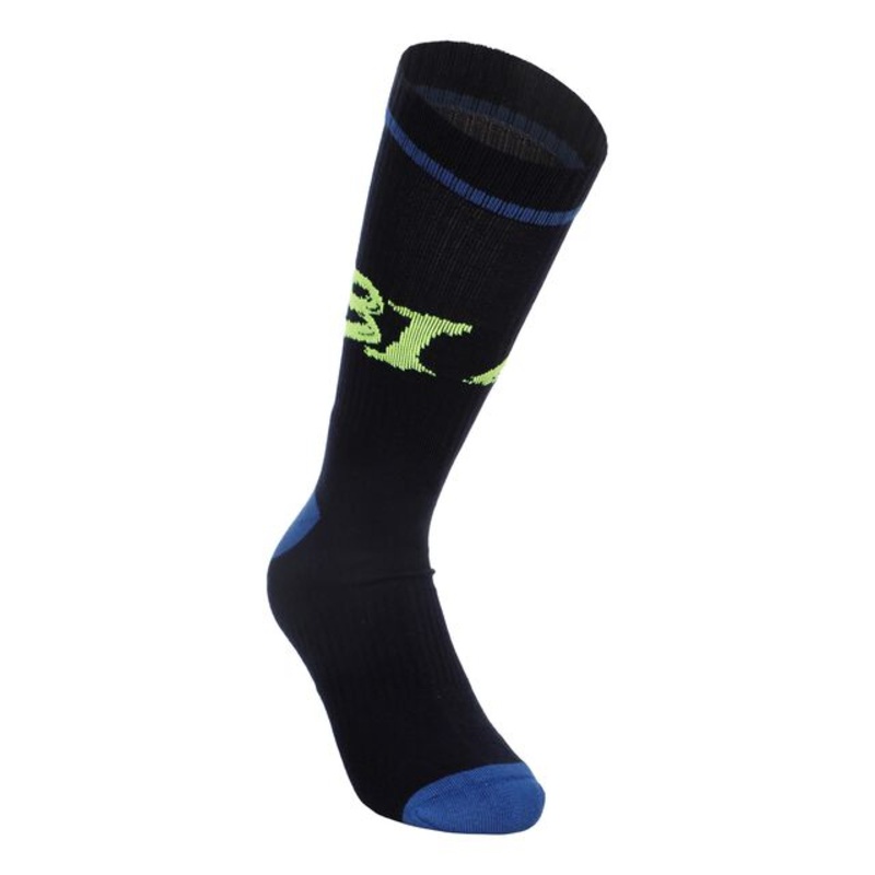 Mino Crew Tech Graphic Tennis Socks 1 Pack – Dark Blue, Red