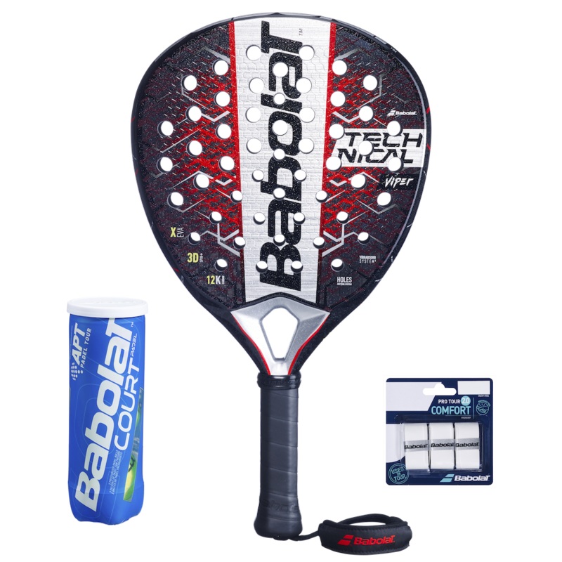 Babolat Viper Technical 2.5 2025 + Padel Court + 3-pack Overgrip