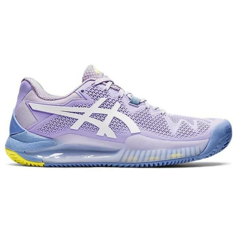 Zapatilla Asics Mujer Gel Resolution 8 Clay Lila Blanco 6
