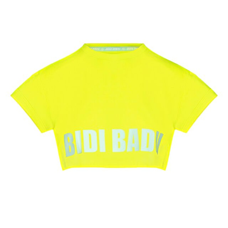 Abdominis Crop Move T-Shirt Women – Neon Yellow