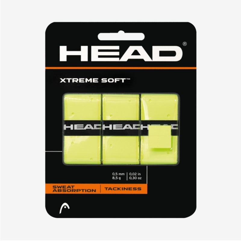 Surgrips Head Xtreme Soft Jaune 3 Units