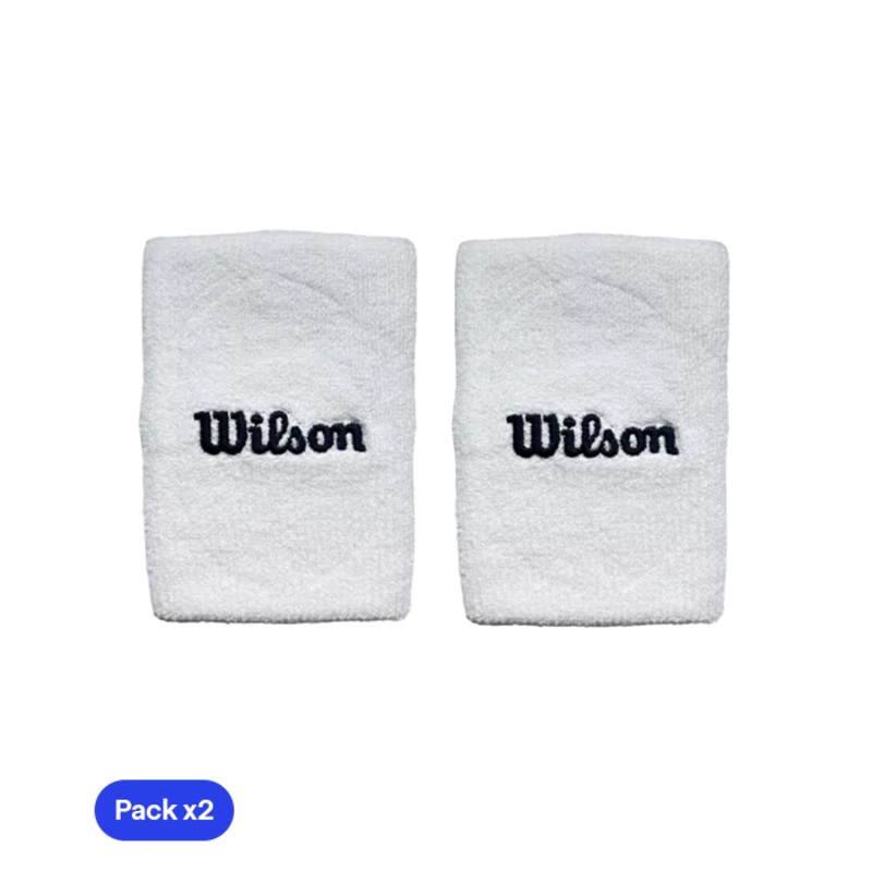 Muequeras Largas Wilson Blanco 2025 (x2)