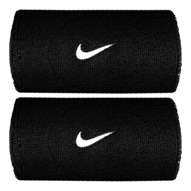 Swoosh Classic Doublewide Wristband Unisex – black, white