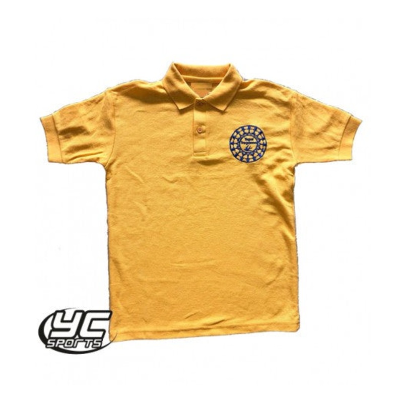 YSGOL TREGANNA POLO|2/3|3/4|5/6|7/8|JS 9/10|JM 11/12|JL 13|JXL|S|M|Pure Gold