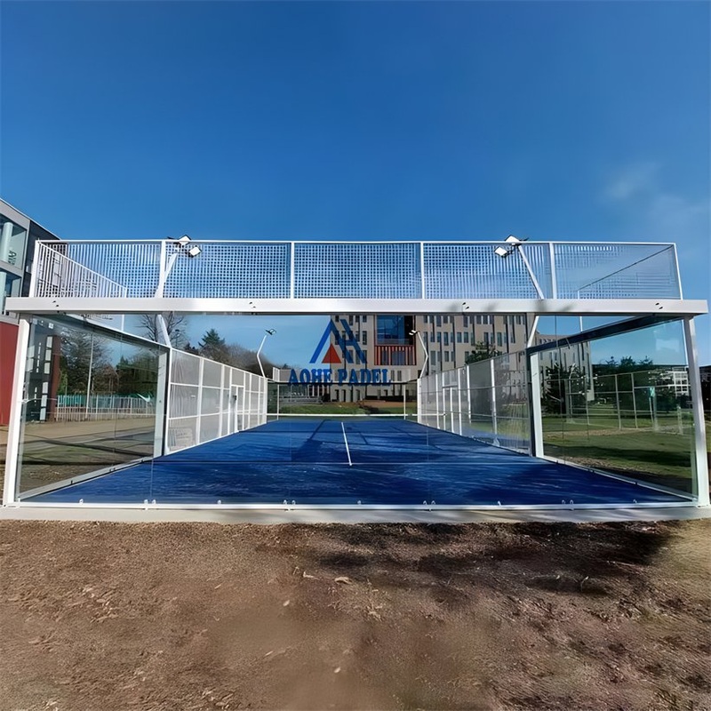 Aohe-002 Panorama Padel Courts Suppliers Popular Style Paddle Tennis Court