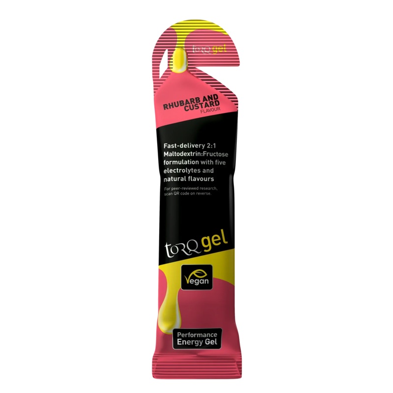 Torq Energy Gels – Single – Rhubarb Custard