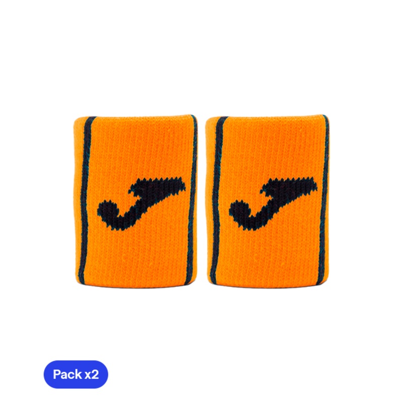 Muequeras Joma Game Corta Naranja (Pack x2)