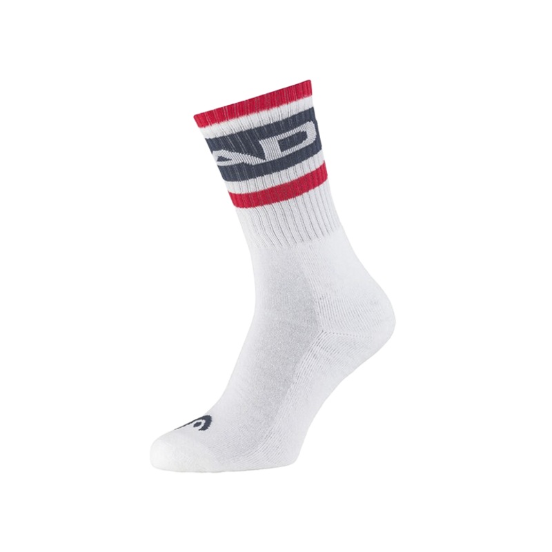 Calcetines HEAD Crew Blanco/Rojo