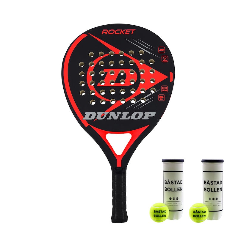 Dunlop Rocket Red + 2 x Bstadbollen 3-pack